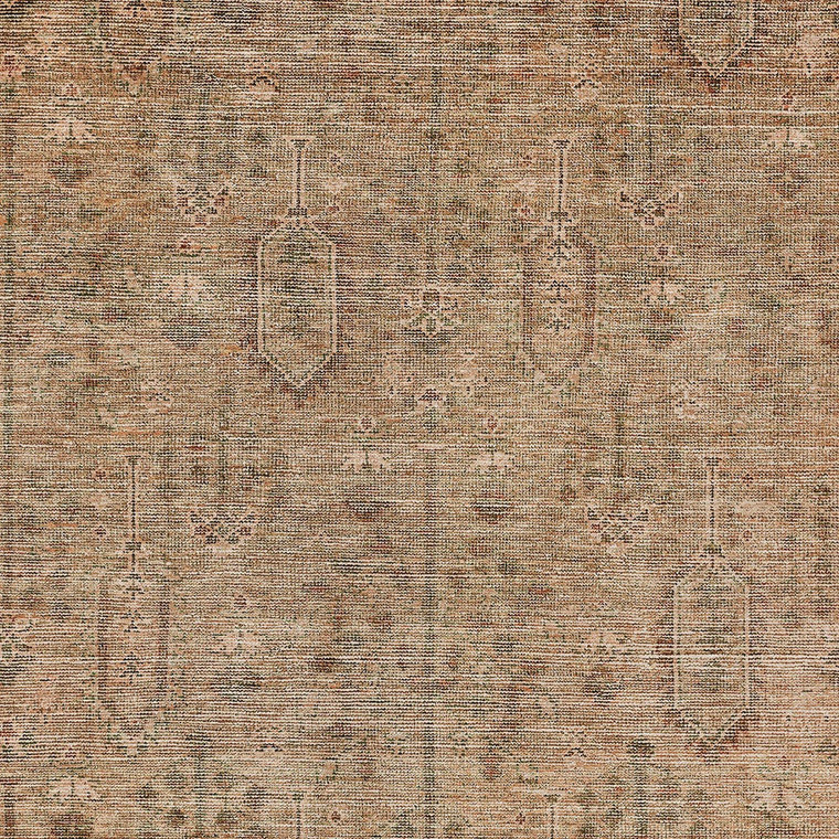 8' X 10' Terra Cotta And Copper Southwestern Washable Indoor Outdoor Area Rug