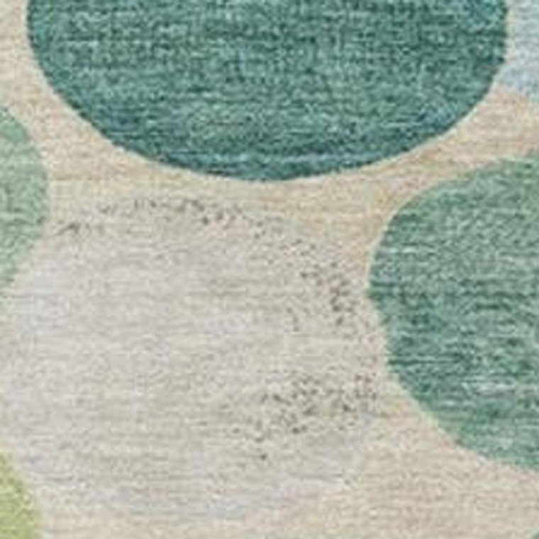 9' X 12' Teal Blue Green And Ivory Geometric Washable Indoor Outdoor Area Rug - Teal Blue, Green, Ivory