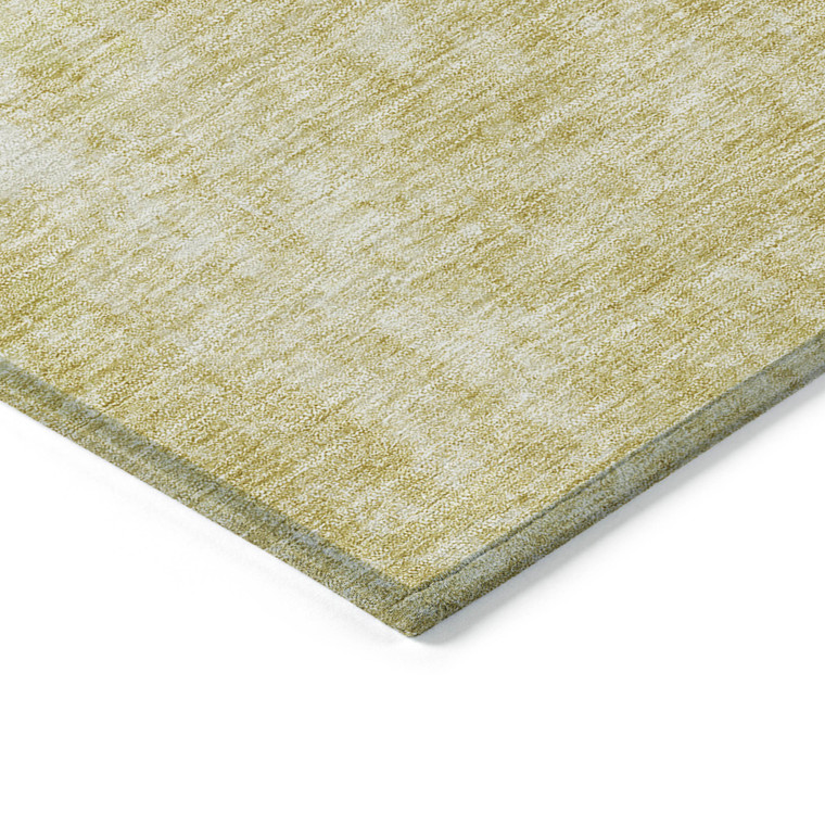 8' X 10' Gold Wheat And Ivory Abstract Washable Indoor Outdoor Area Rug