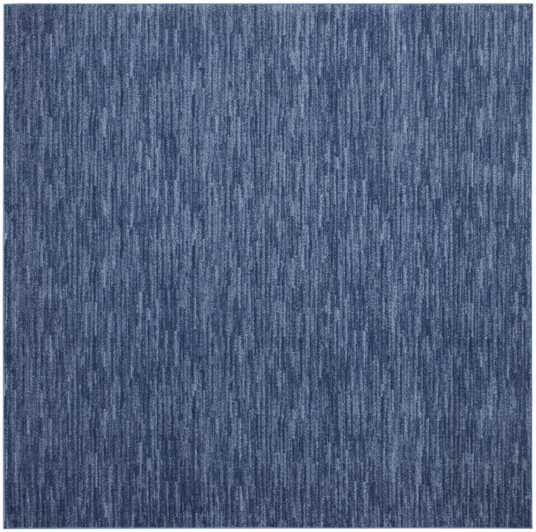 9' X 9' Navy Blue Square Non Skid Indoor Outdoor Area Rug - 606114456810