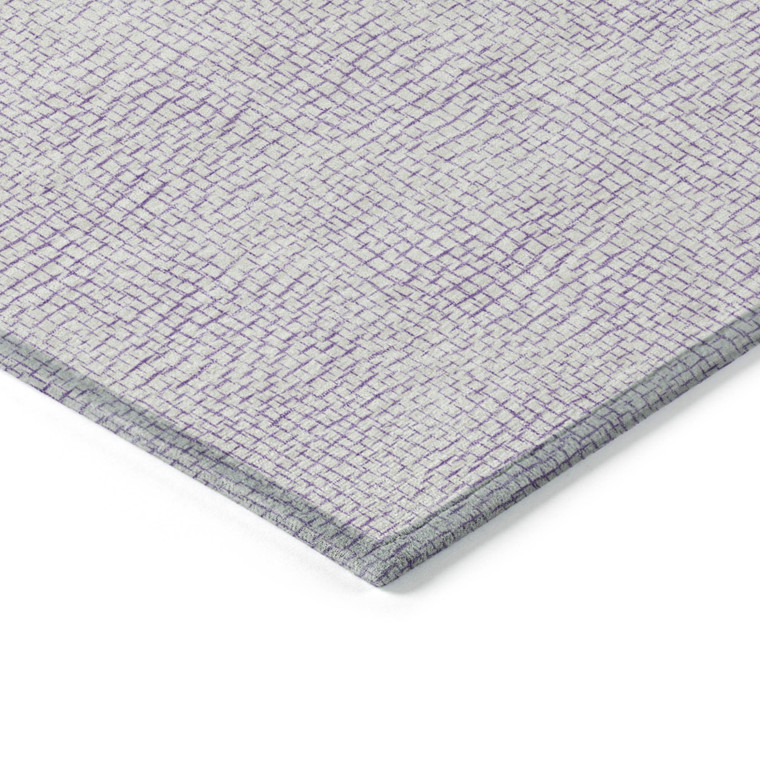 10' X 14' Lavender And Purple Geometric Washable Indoor Outdoor Area Rug - 608219267186