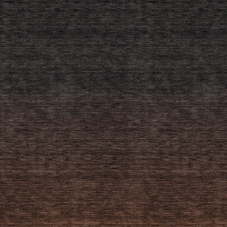 8' X 10' Orange And Charcoal Abstract Washable Indoor Outdoor Area Rug