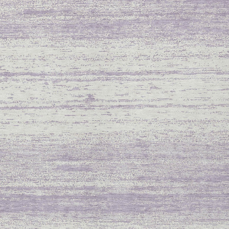 8' X 10' Lavender And Ivory Striped Washable Indoor Outdoor Area Rug - 606114936947
