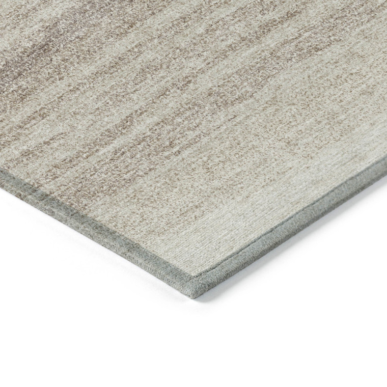 8' X 10' Ivory And Beige Abstract Washable Indoor Outdoor Area Rug Transitional Style - Ivory, Beige Color