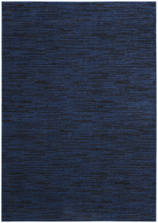 5' X 7' Midnight Blue Non Skid Indoor Outdoor Area Rug - 606114456612