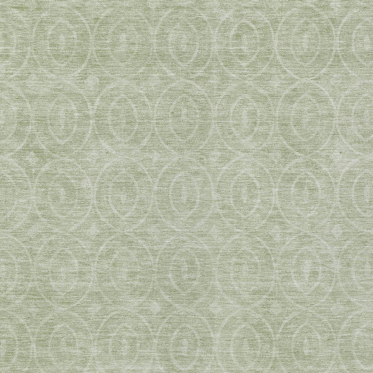 9' X 12' Mint Green Geometric Washable Indoor Outdoor Area Rug