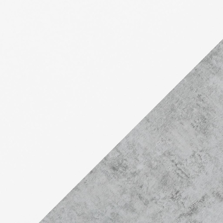 47" Gray And White Wood Enclosed and Open Storage TV Stand