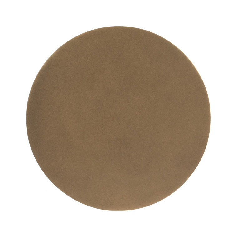 19" Bronze Aluminum Round Drink Size Pedestal End Table