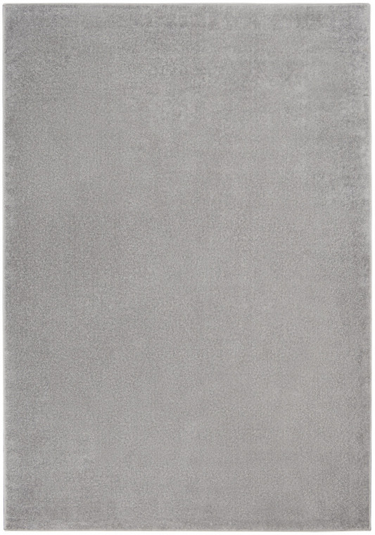 6' X 9' Silver Grey Indoor Outdoor Area Rug - 606114457022