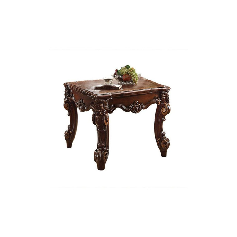 26" Cherry Manufactured Wood Square End Table - 606114688426