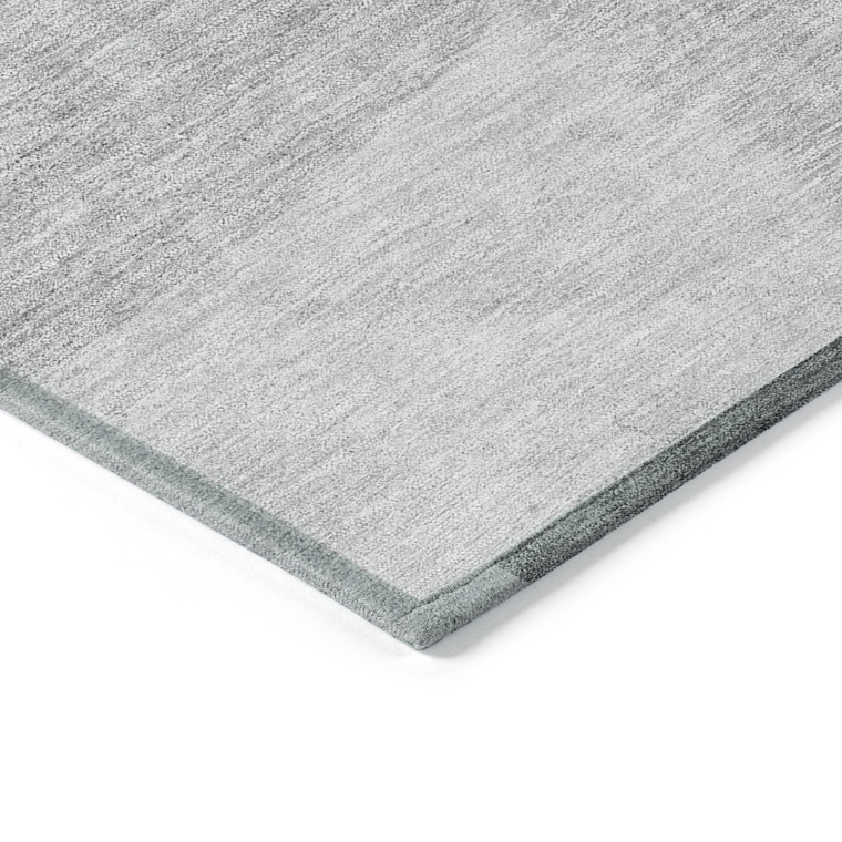10' X 14' Gray Silver And Ivory Geometric Washable Indoor Outdoor Area Rug - 608219106263