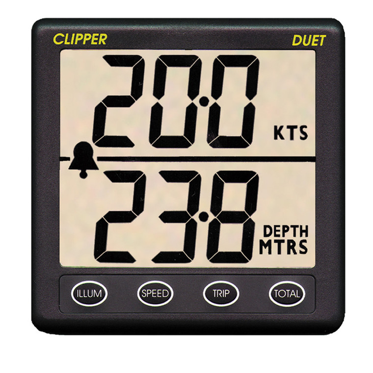 Clipper Duet Instrument Depth Speed Log w/Transducer - 609722871143