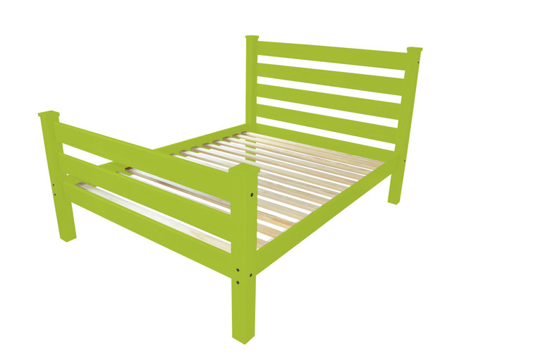 Lime Green Solid Wood Queen Bed Frame Decor