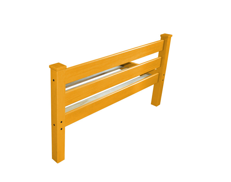 Yellow Solid Wood Queen Bed Frame Home Accent
