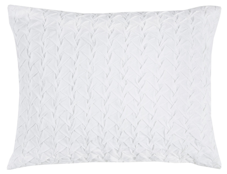 White Geometric Queen Quilt
