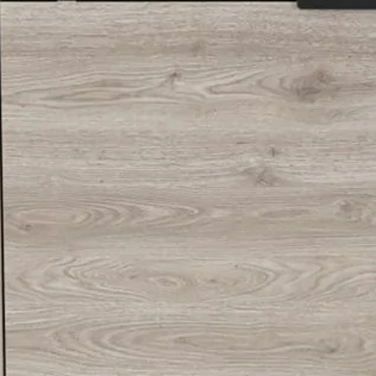 43" Light Gray and Black Wood Console Bar Cabinet With Two Doors