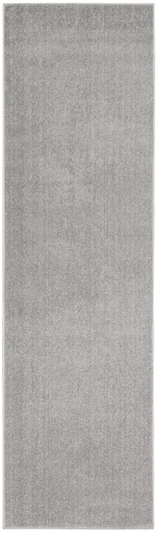 2' X 10' Silver Grey Non Skid Indoor Outdoor Runner Rug - 606114456988