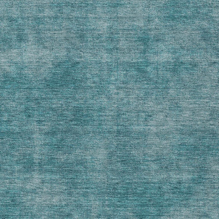8' X 10' Teal Blue Washable Indoor Outdoor Area Rug