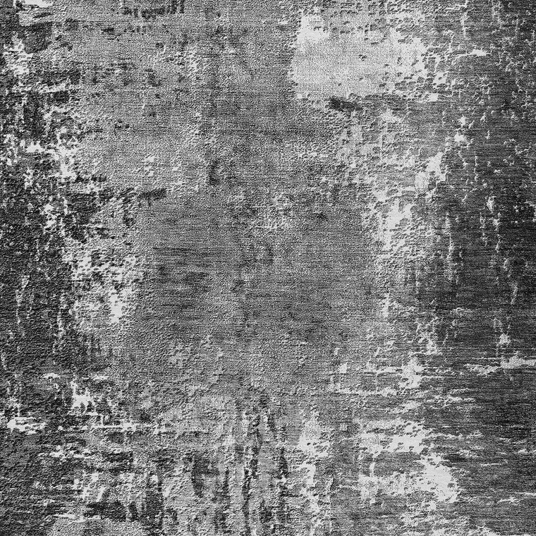 9' X 12' Gray Charcoal And Silver Abstract Washable Indoor Outdoor Area Rug Transitional Style - Gray, Charcoal, Silver Color