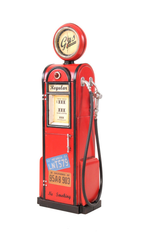 Gas Pump Clock Sculpture - 808230094178