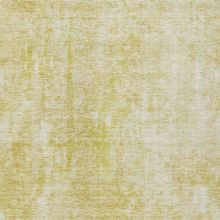 3' X 5' Gold Wheat And Ivory Abstract Washable Indoor Outdoor Area Rug