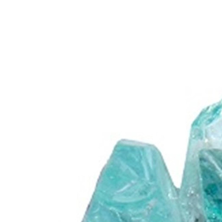 Aqua Round Reflective Fire Pit Glass