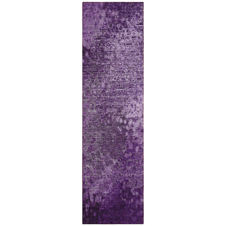 8' Runner Purple Washable Non Skid Indoor Outdoor Runner Rug - Purple