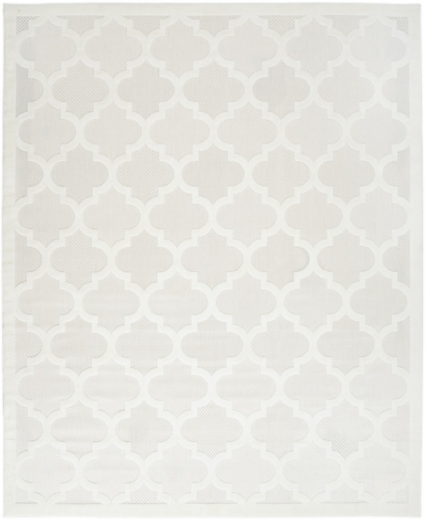 8' X 10' Cream Indoor Outdoor Area Rug - Cream
