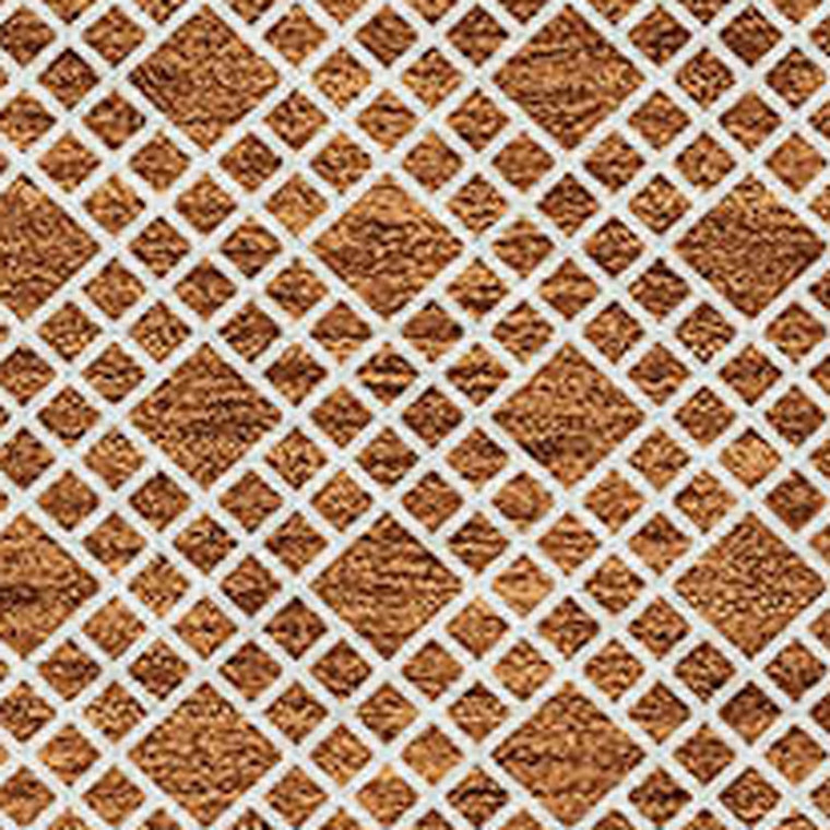 3' X 5' Orange And Ivory Chevron Washable Indoor Outdoor Area Rug - Orange, Ivory