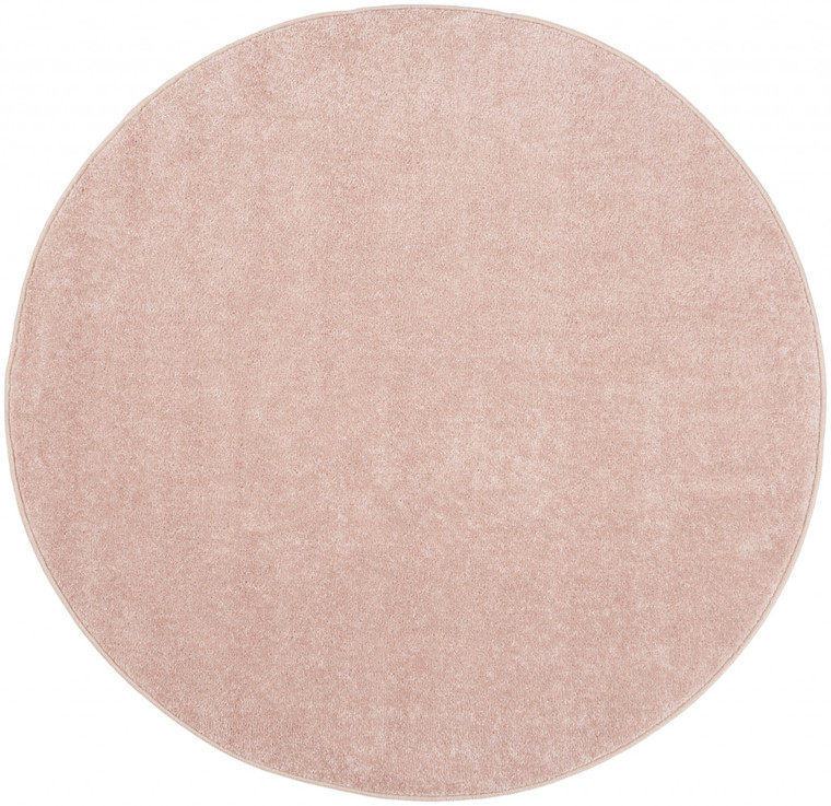 4' Pink Round Indoor Outdoor Area Rug