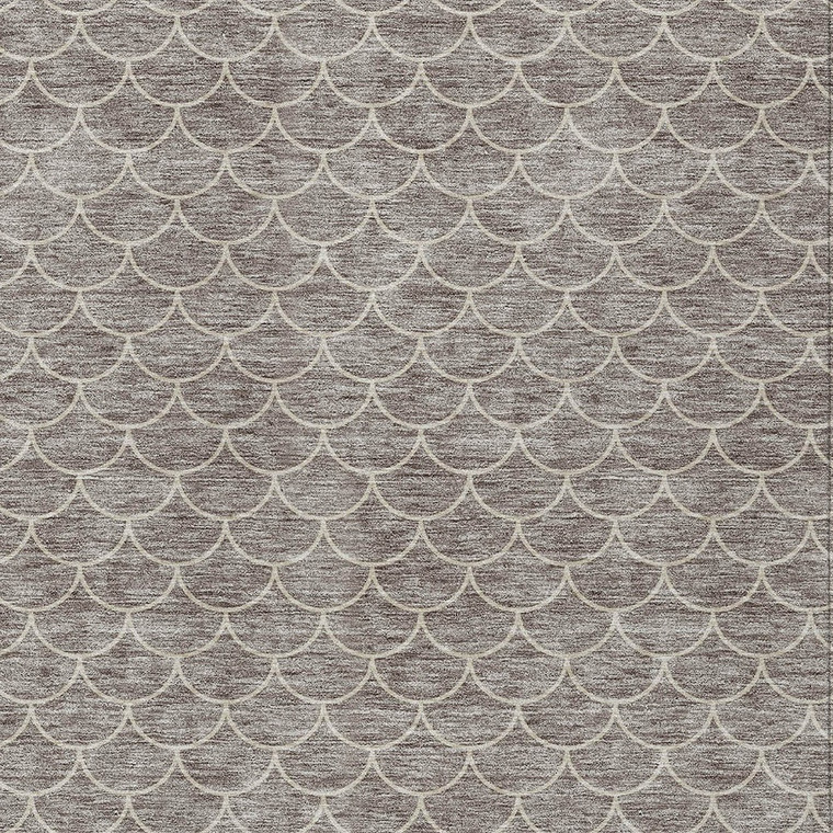 3' X 5' Taupe And Beige Geometric Washable Indoor Outdoor Area Rug - Taupe, Beige