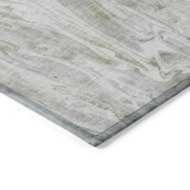 5' X 8' Taupe Beige And Ivory Abstract Washable Indoor Outdoor Area Rug Contemporary Style - Taupe, Beige, Ivory Color