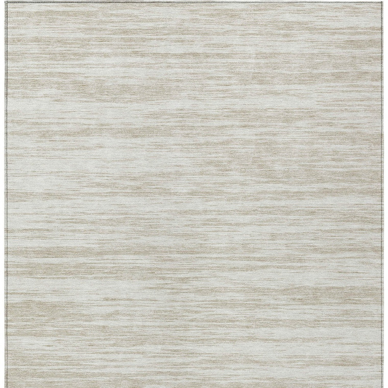 5' X 8' Ivory And Beige Abstract Washable Indoor Outdoor Area Rug Modern Style - Ivory, Beige Color