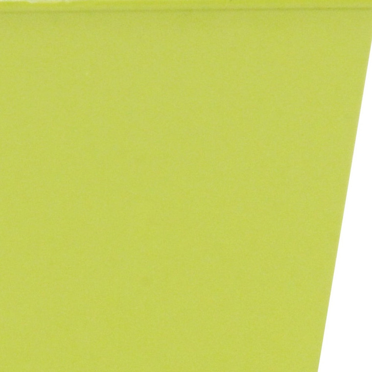 5" Lime Green Recycled Plastic Indoor Outdoor Square Pot Planter