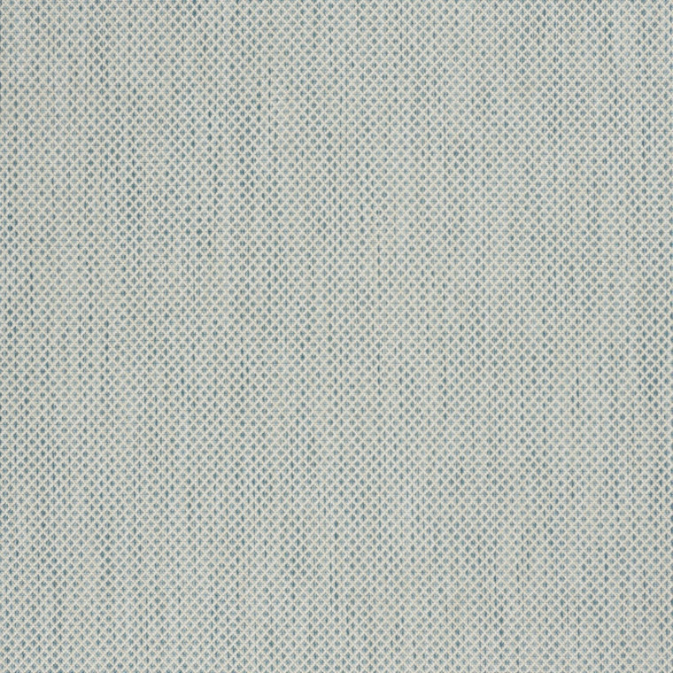 5' X 7' Aqua Geometric Power Loom Area Rug