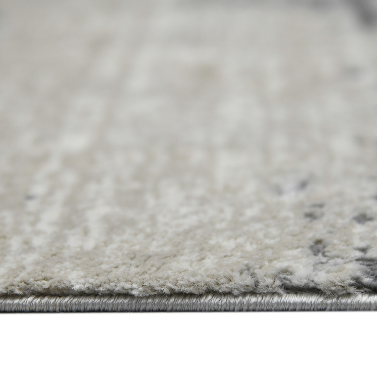 2' X 3' Ivory Beige And Gray Abstract Area Rug