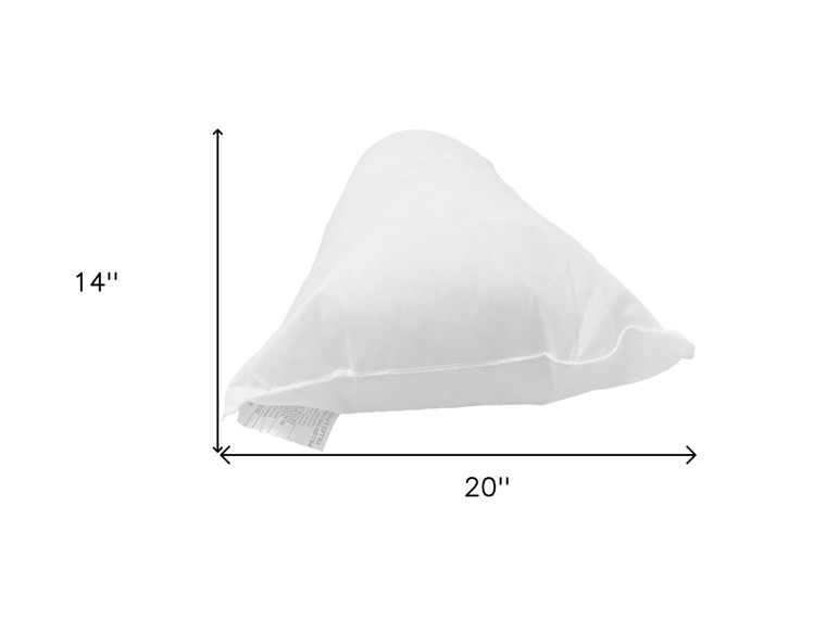 14" X 20" White Lumbar Throw Pillow Insert