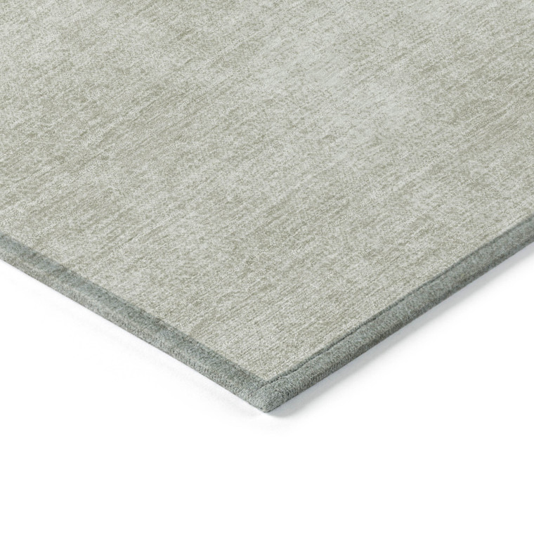 5' X 8' Beige Washable Indoor Outdoor Area Rug