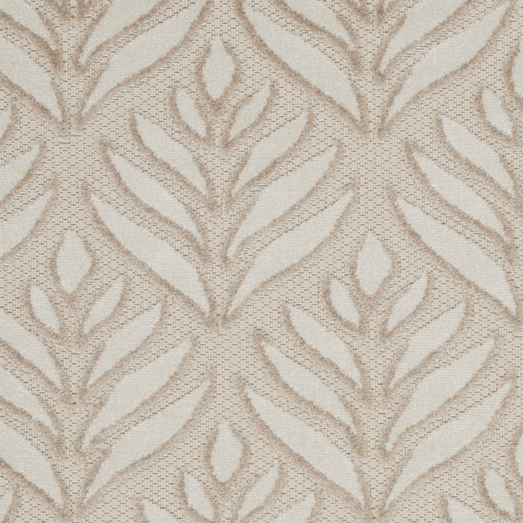 3' X 4' Gray and Ivory Floral Indoor Outdoor Area Rug