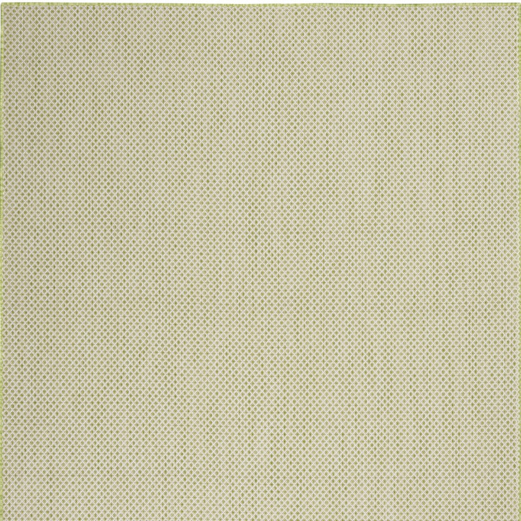 4' X 6' Green Geometric Power Loom Area Rug