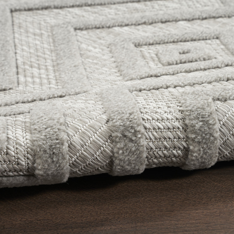 8' X 10' Gray Indoor Outdoor Area Rug - Gray