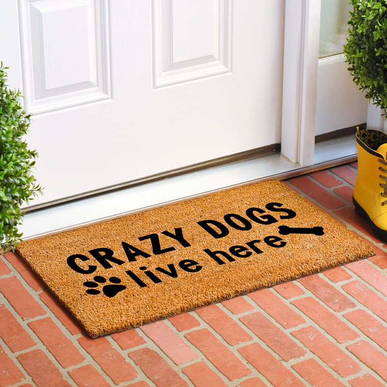 Calloway Mills Crazy Dogs Live Here Doormat