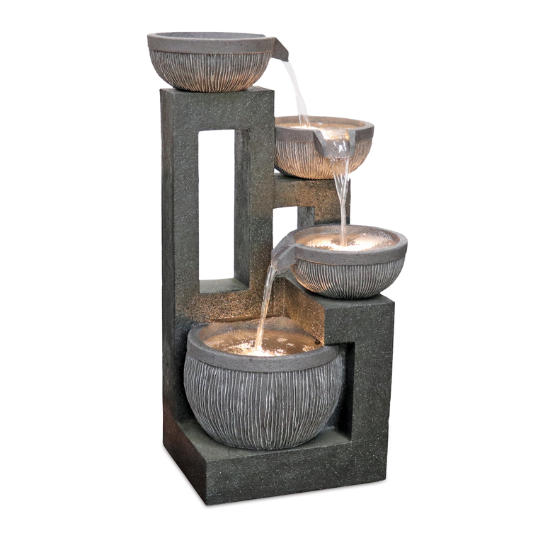Stone Cascading Bowl Fountain 