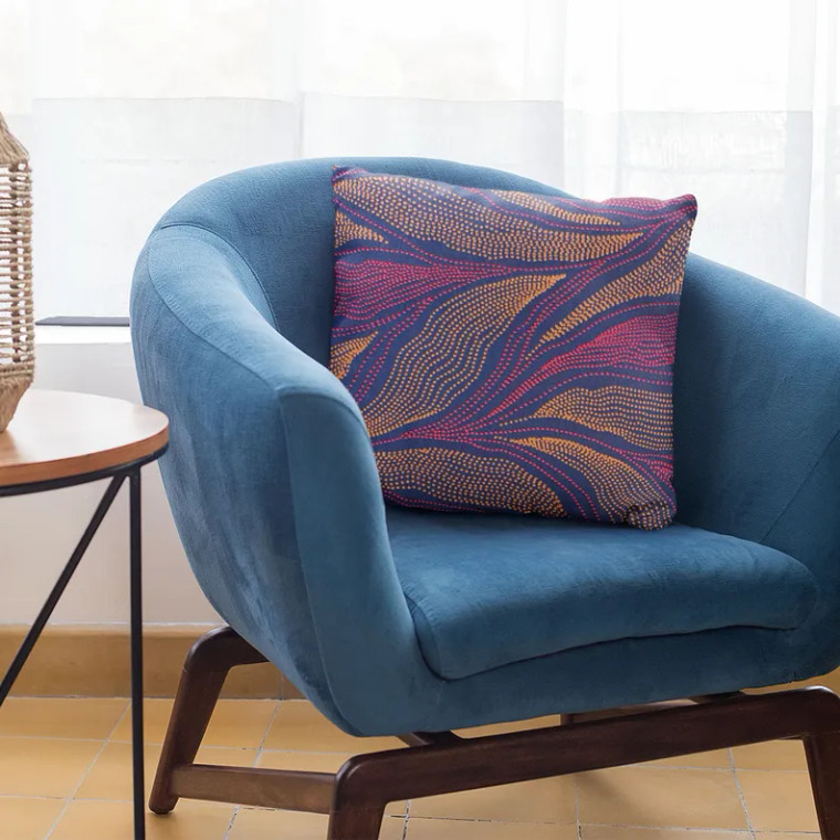 Plutus Multi-Color Leafs Floral Luxury Throw Pillow