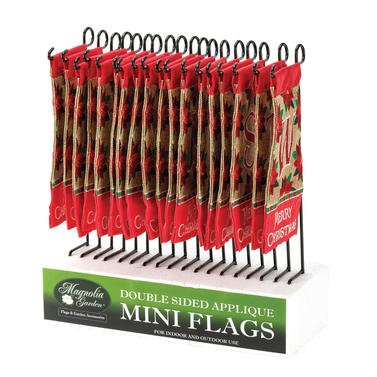 Mini Merry Christmas Monogram Flag Assortment