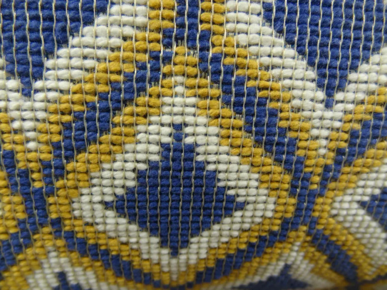 Plutus Verdana Diamond Lavender White and Yellow Handmade Luxury Pillow