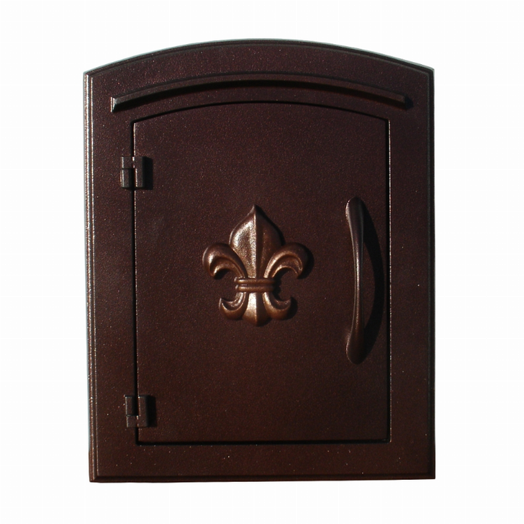 Manchester Non-Locking Column Mount Mailbox With Logo