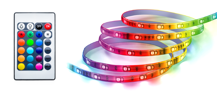 LED RGB 4 Meter (13 Ft) Strip Light with Remote