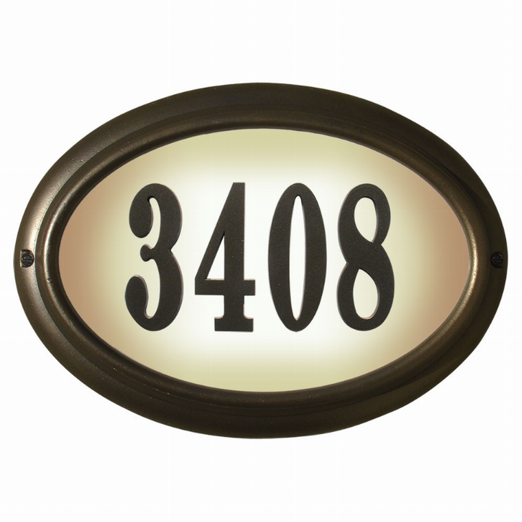 Edgewood Lighted Address Plaque