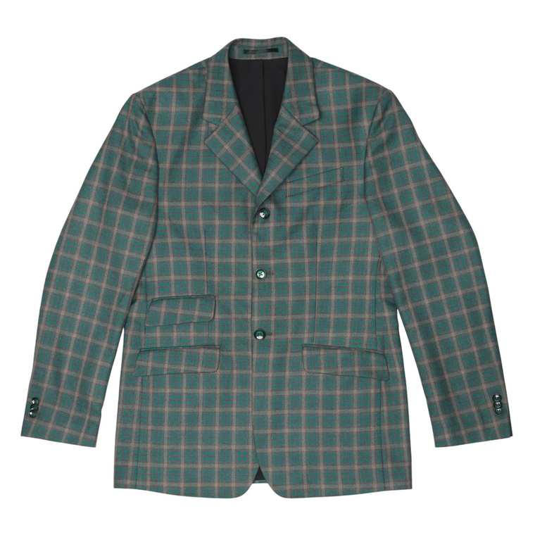 Fox Dreams Men's Hunt Coat-Green Multi Color Plaid-48